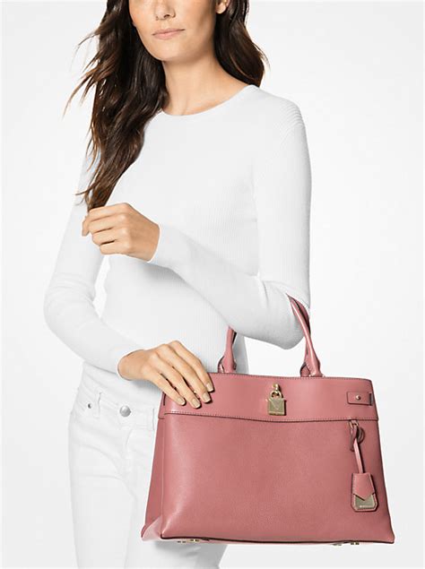 michael kors gramercy visiondirect|Gramercy Large Pebbled Leather Satchel .